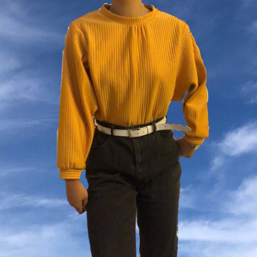 cute yellow sweater